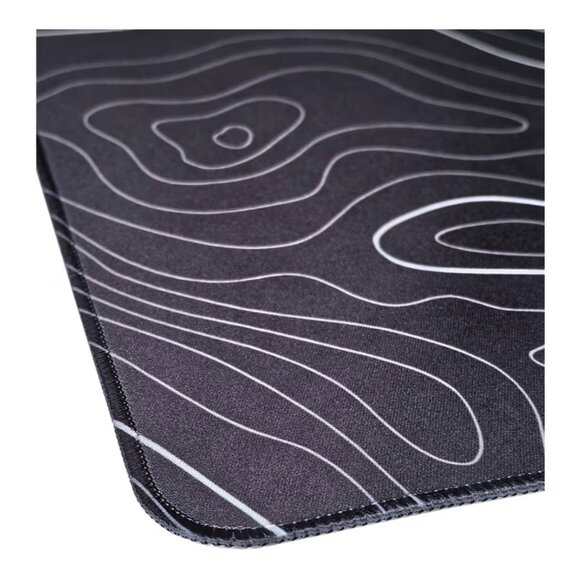 Gaming Mouse Pad Large 23.6 x 11.8in Topographic Keyboard Non Slip Desk Pad Blac - Picture 4 of 7